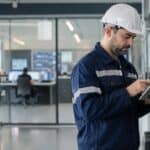 Técnico gestionando una intervención desde una tablet
